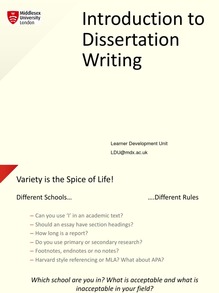 Introduction To Dissertation Writing | PDF | Thesis | Literature Review
