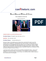 Barack Obama & Bill Clinton - Tax Presser