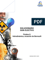 Solucionario FS11 Guía Práctica Fluidos II Hidrodinámica, Ecuación de Bernoulli 2016