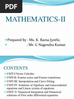 Mathematics-Ii: Prepared By: Ms. K. Rama Jyothi,: Mr. G Nagendra Kumar