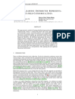 Cat2vec Learning Distributed Representation of Multi Field Categorical Data