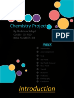 Chemistry Project: by Shubham Sehgal Class:-Xii Red Roll Number:-10