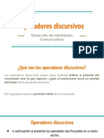 Operadores discursivos guía comunicación