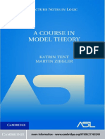 A Course in Model Theory