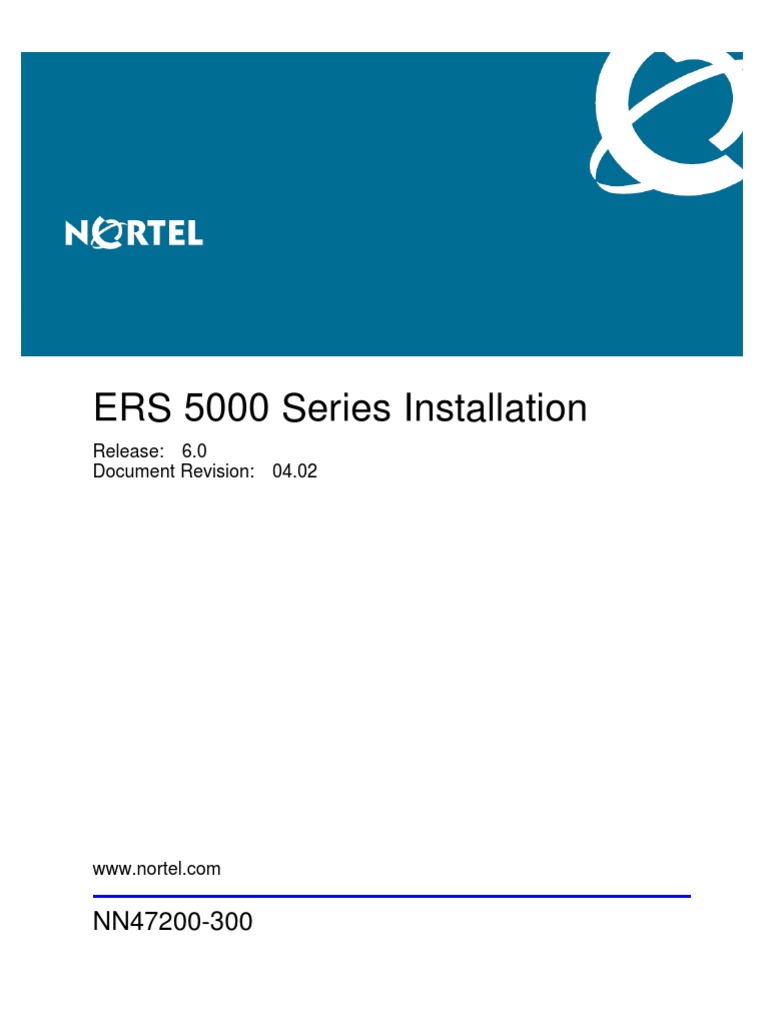 ERS 5000 Series Installation | PDF | Electrostatic Discharge | Network ...