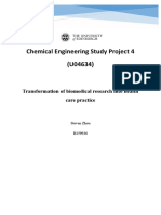 Chemical Engineering Study Project 4 (U04634) : Transformation of Biomedical Research Into Health Care Practice