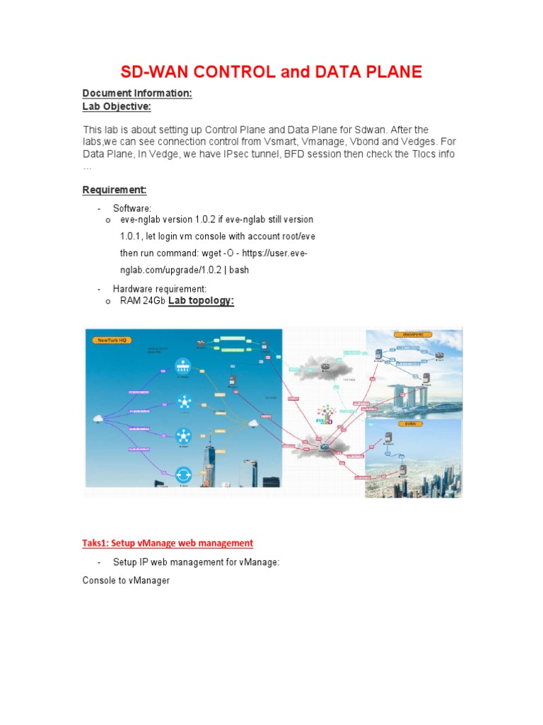 Sd-Wan Control and Data Plane: Document Information: Lab Objective ...