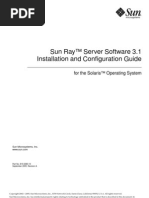 Sun Ray™ Server Software 3.1 Installation and Configuration Guide