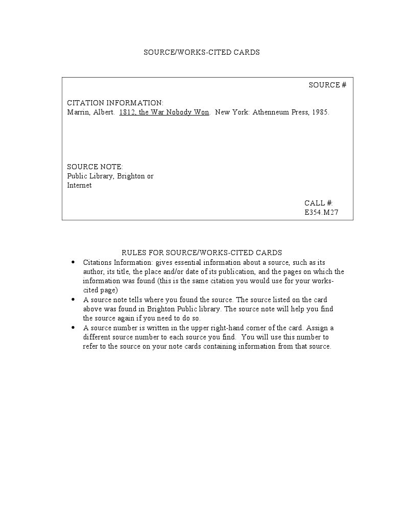 Bibliography example image