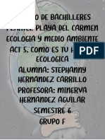 Act 5. Como Es Tu Huella Ecológica. Hernández Carrillo Stephanny 6. F