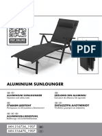 Aluminium Sunlounger: IAN 316734 - 1907 IAN 316470 - 1907