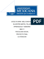 Atención: proceso psicológico básico