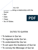 D Building A Relationship With The Qura