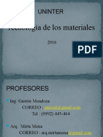 CLASE1 - Tecnologia de Los Materiales.