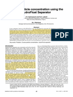 Coarse Particle Concentration Using Hydrofloat Separator