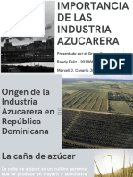 Importancia De las Industria azucarera.