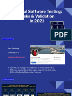 Ginsbourg - Co.il - Medical Software Testing - Risks & Validation 2021