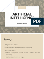 Artificial Intelligence: Introduction To Prolog