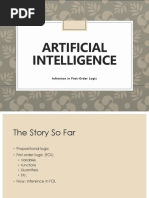 Artificial Intelligence: Inference in First-Order Logic