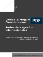 Preguntas Dinamizadoras Unidad 3 Redes de Negocios Internacionales