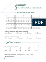 One-Half, Five-Tenths, and Fifty Hundredths: e Emember