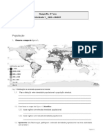 Ficha de Trabalho - Atividade #1 - 2 Quinzena de 22 Fev. A 5 de Março - 8º Ano