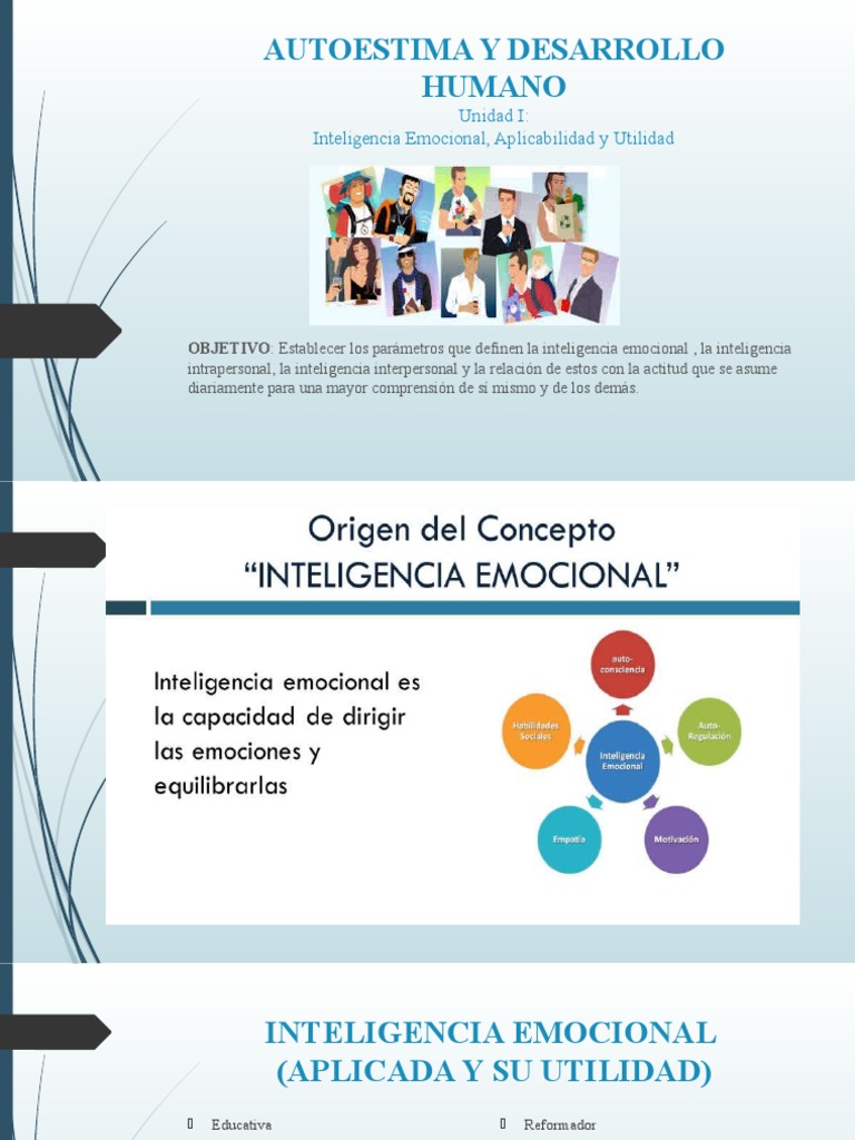 Autoestima y Desarrollo Humano Clase 1 | PDF | Inteligencia emocional ...