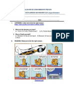 Evaluación de Conocimientos Previos Del 1er Año de Escolaridad Secundario-Cys Lengua Extranjera