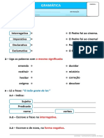 Exercícios Gramaticais II