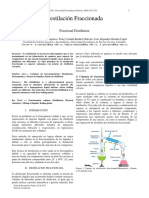 Destilacion Fraccionada - Informe PDF