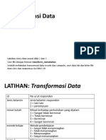 Latihan SPSS (2) Recode Compute