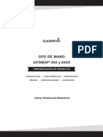 Ficha Técnica GPSMAP 64x y 64sx