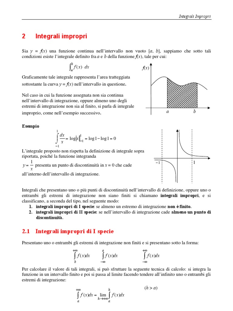02 Integrali Impropri | PDF