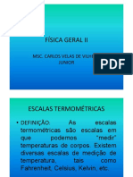 Escalas termométricas Celsius, Fahrenheit e Kelvin