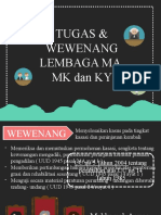 Tugas Dan Wewenang Lembaga MA, MK Dan KY