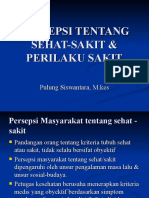 Persepsi Tentang Sehat-Sakit & Perilaku Sakit