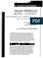 Fdocuments.ec Como Evaluar Aprendizajes en Lectura y Escritura Ana Ma Kaufman