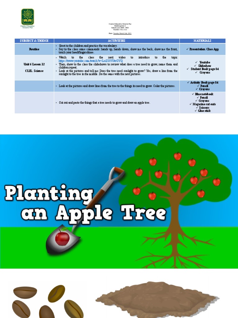 Subject & Theme Activities Materials: Routine | PDF