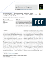 Exergetic Analysis of A Spark Ignition Engine Fuelled With Ethanol