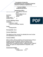 engineering eithics Course outline