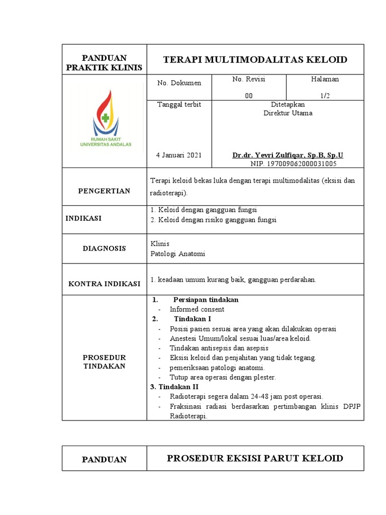 Panduan Terapi Keloid Multimodalitas | PDF