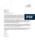 Investment Banking Cover Letter Template