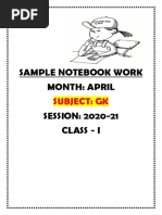 Dps GNGR Sample Notebook Work