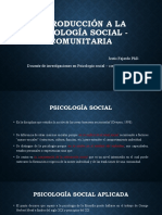 Introducción A La Psicología Social - Comunitaria