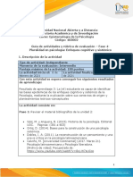 Guía de Actividades y Rúbrica de Evaluación - Fase 4 - Pluralidad en Psicología Enfoques Cognitivo y Sistémico