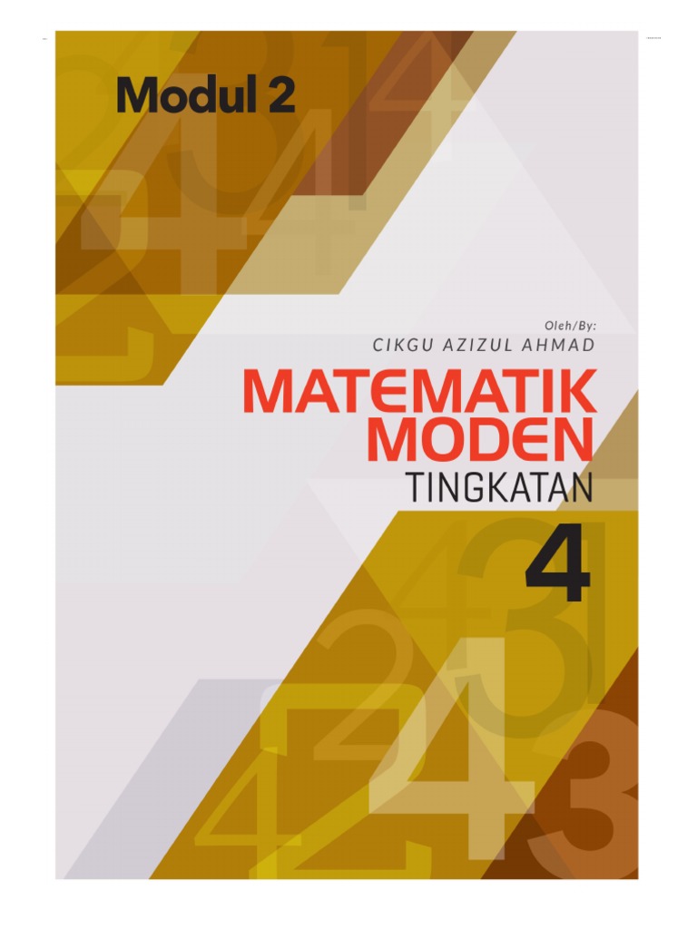 Buku Modmaths f4 Modul 2 KBSM 2018 | PDF