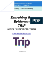 Supporting Literature Searching with TRIP Database