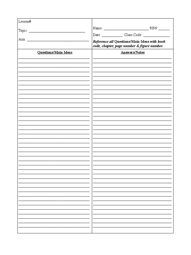 Questions/Main Ideas Answers/Notes | PDF | Career & Growth | Business