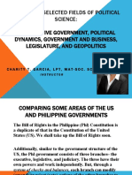 A Focus On Selected Fields of Political Science: Comparative Government, Political Dynamics, Government and Business, Legislature, and Geopolitics
