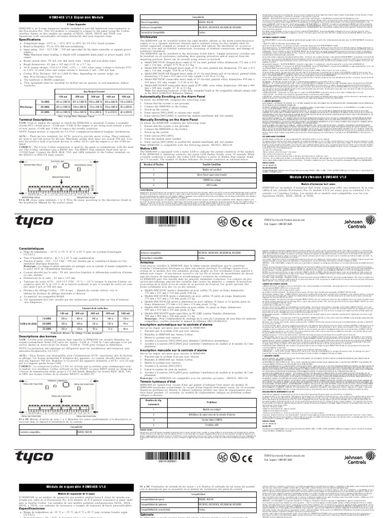 DSC HSM3408 Install Manual | PDF | Intellectual Works | Business Law